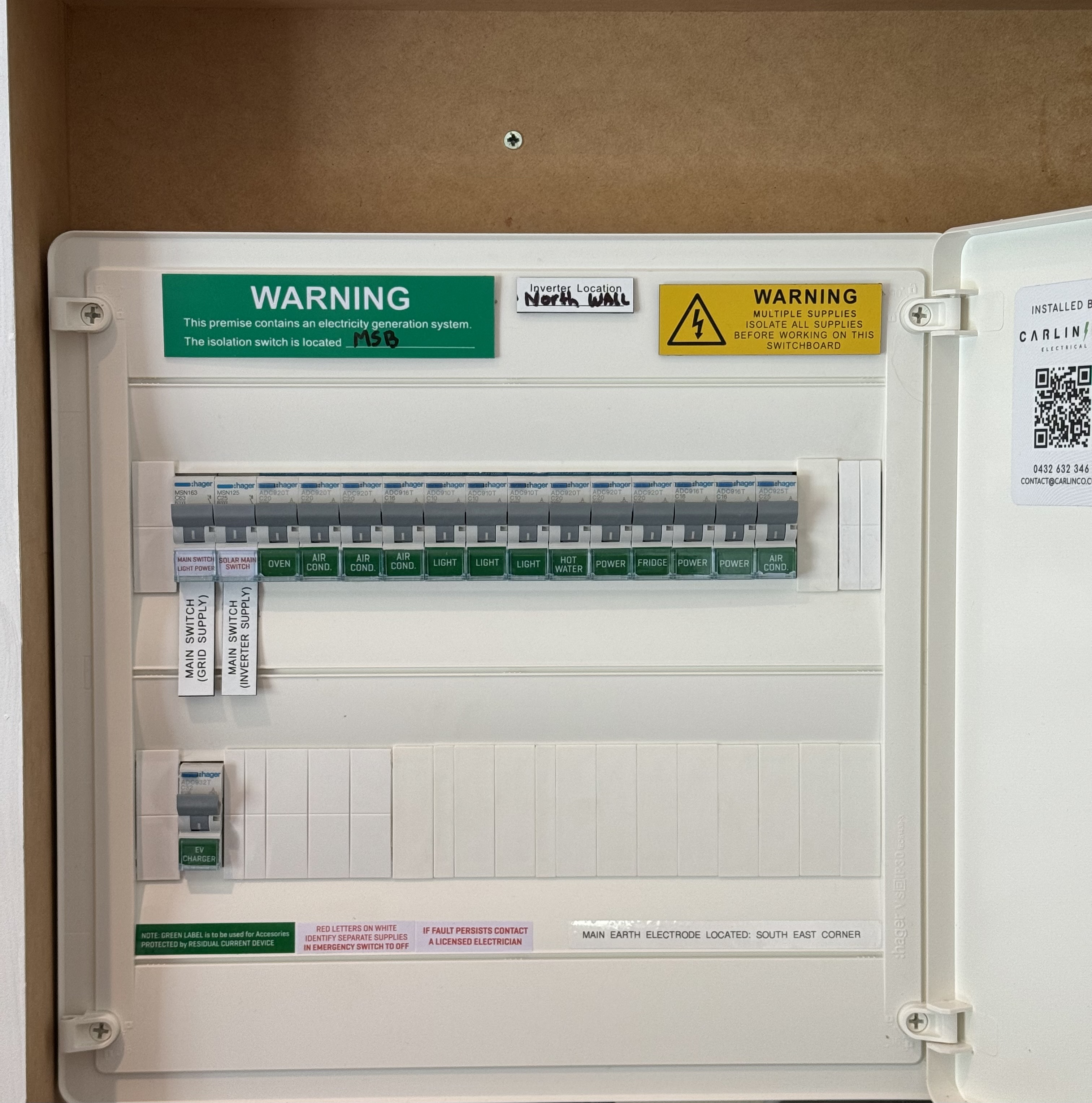 Electrical switchboard upgrade with new circuit breakers Melbourne