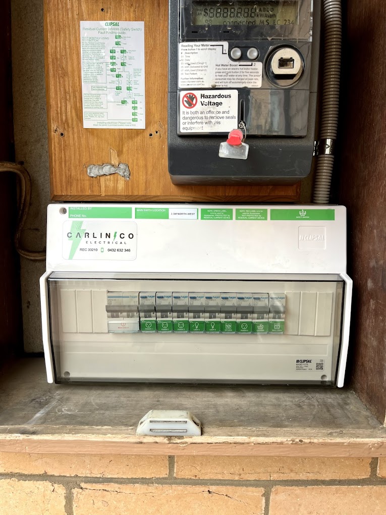 Switchboard and meter box upgrade by Carlin Co Electrical Melbourne