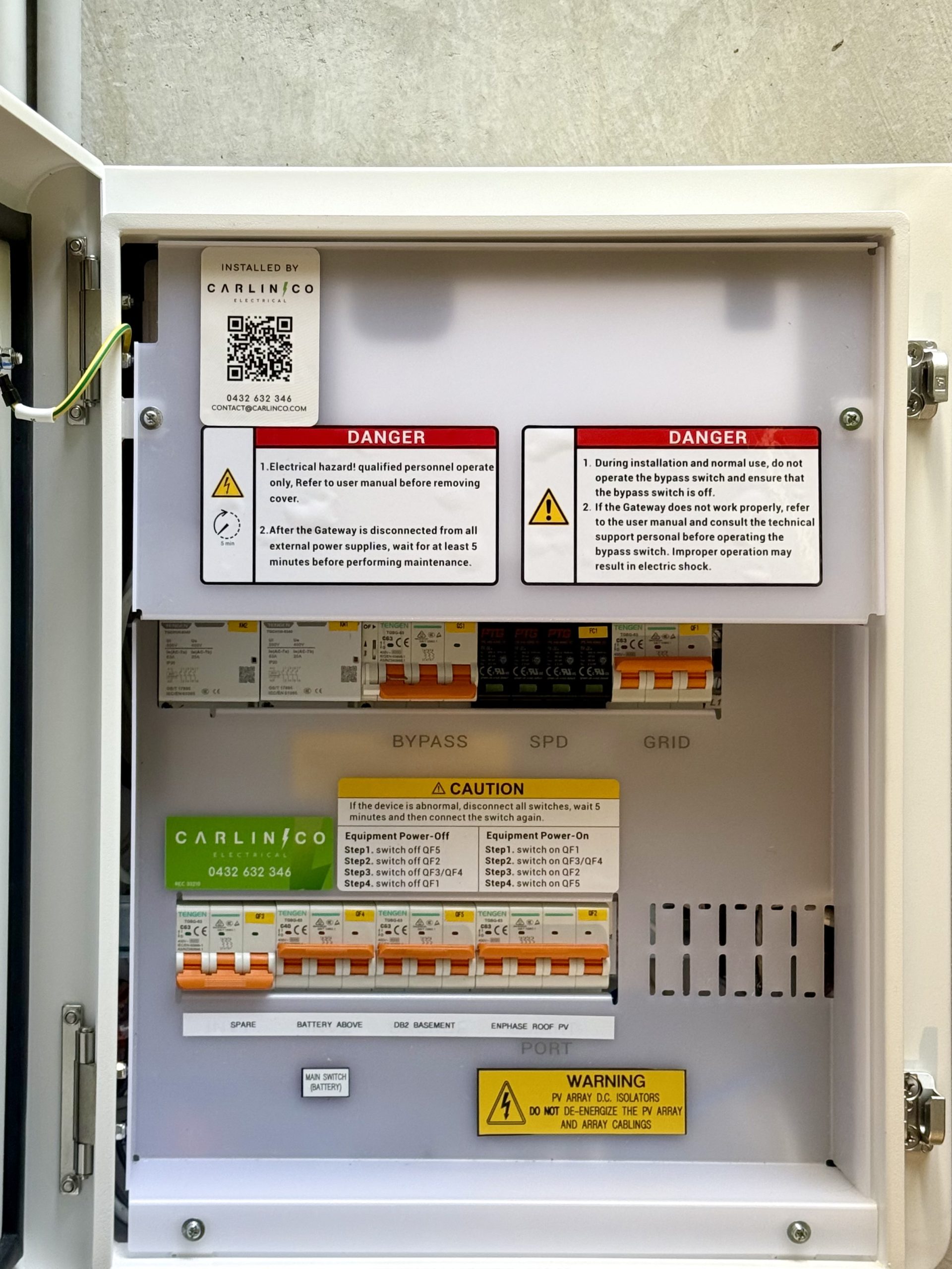 Electrical work completed by Carlin Co Electrical, Melbourne electrician