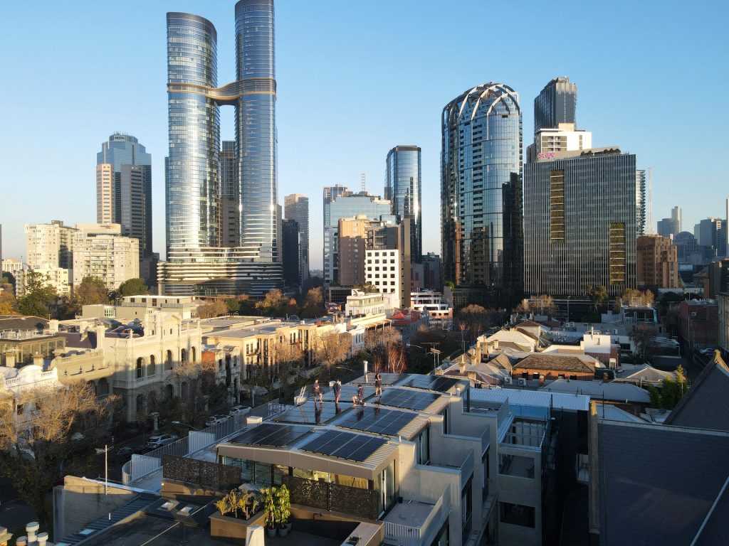 Rooftop solar installation in Carlton Melbourne