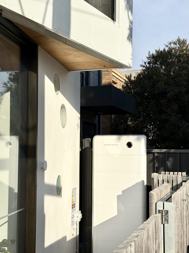 Sigenergy 48kWh battery installation Richmond Melbourne