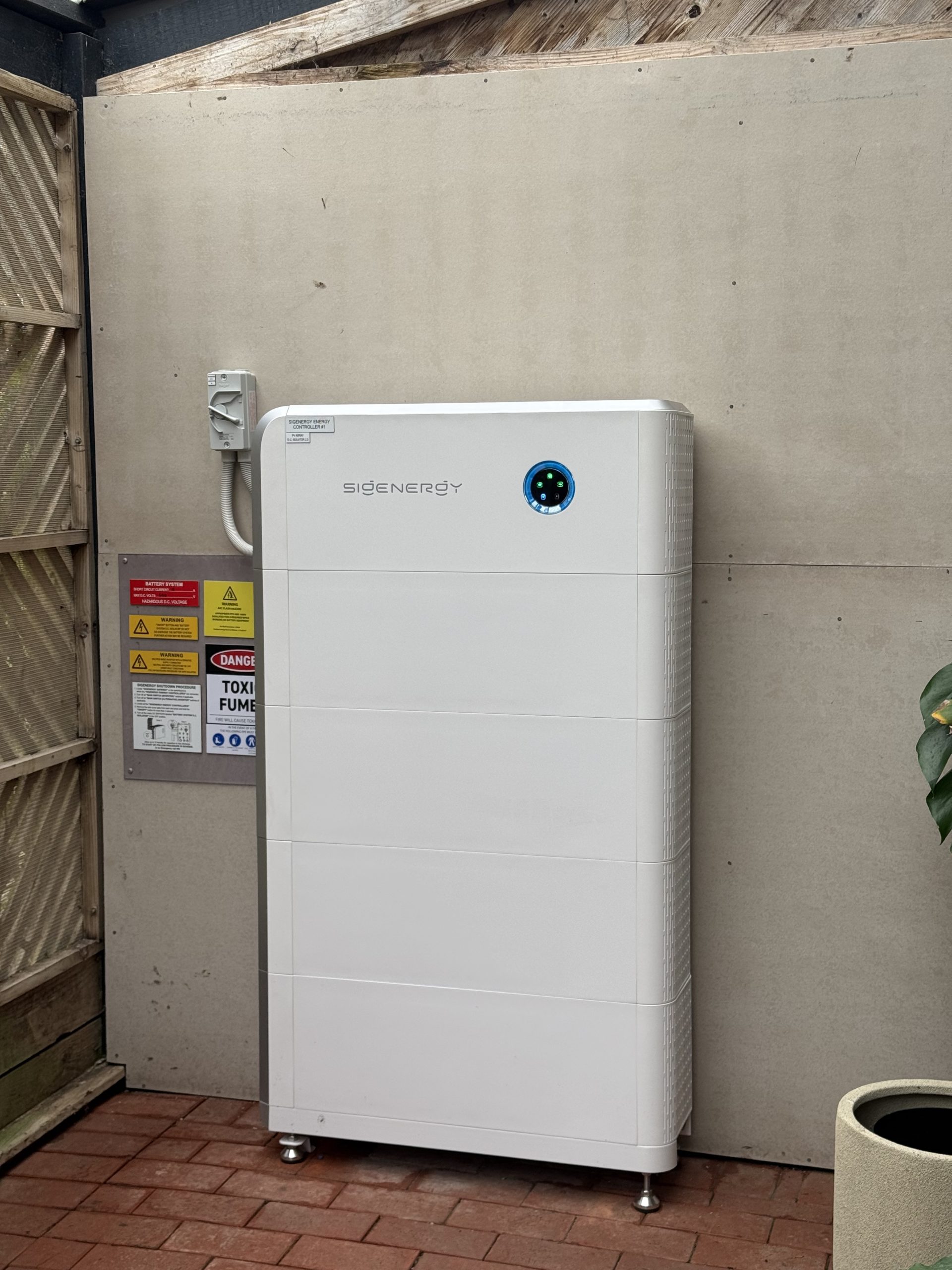 Sigenergy home battery system installed by Carlin Co Electrical