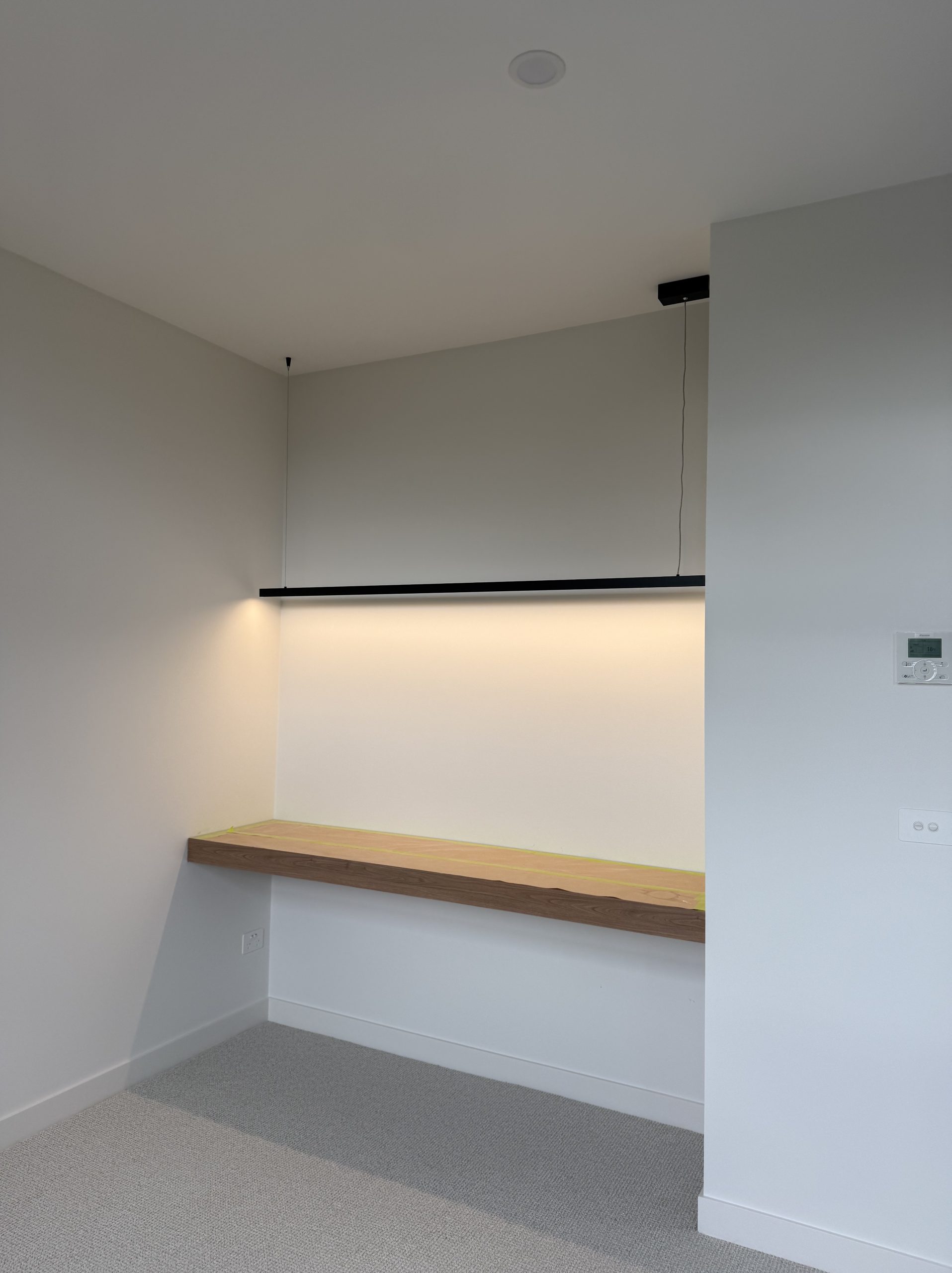 Carlin Co Electrical TV wall bracket mount and power point installation in living room